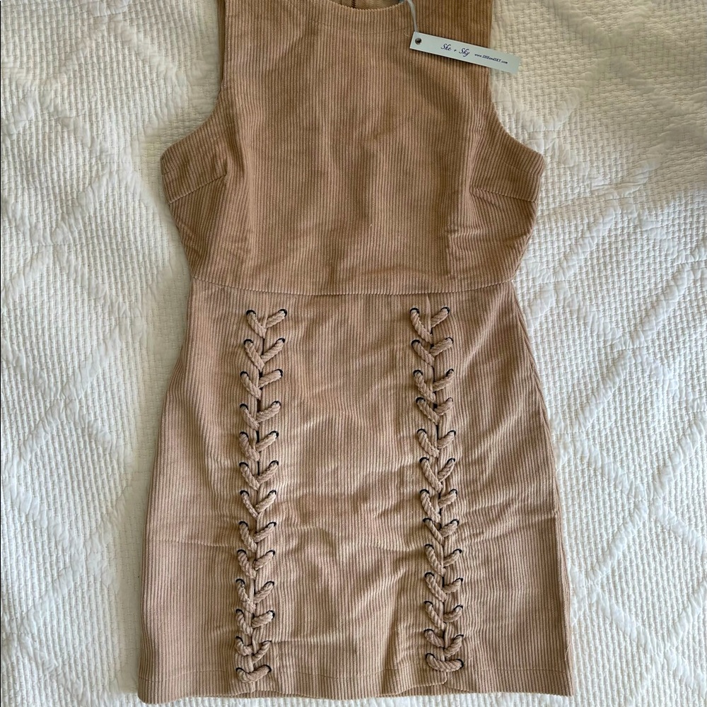 She + Sky Corduroy Dress